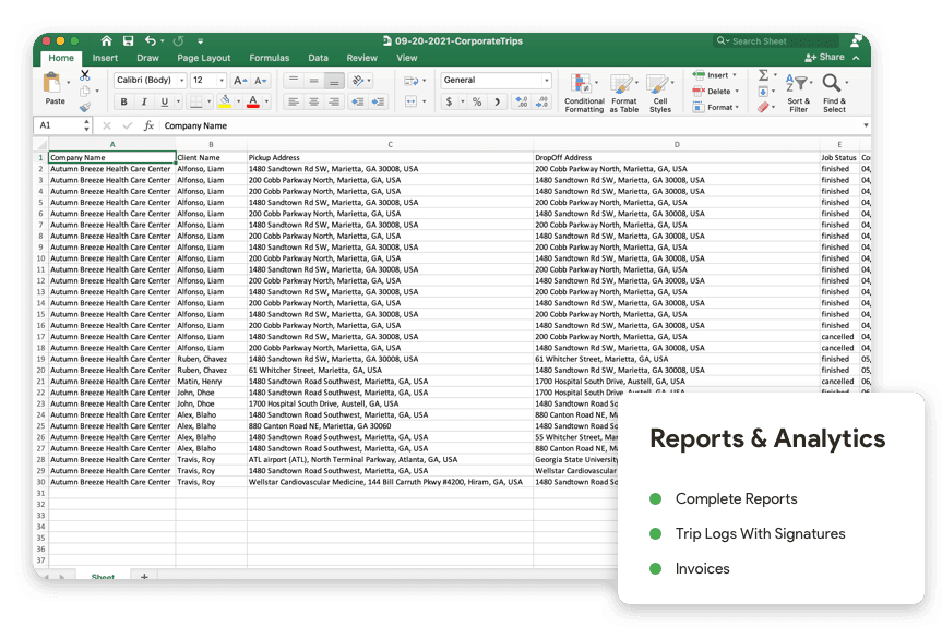History & Reports History & Reports